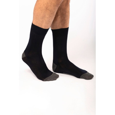 Meias de comprimento médio em algodão mercerizado - Origine France garantie